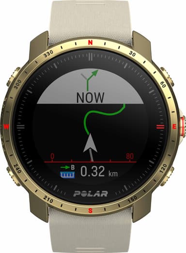 Polar Grit X Pro multisportsklokke S/L (champagne/gull)