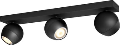 Philips Hue Buckram spotlys 3x5W (sort)