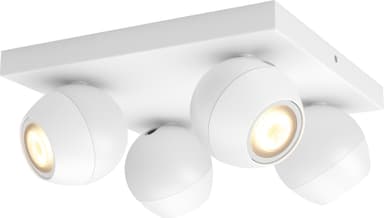 Philips Hue Buckram spotlys 4x5W (hvit)