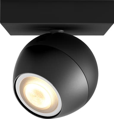 Philips Hue Buckram spotlys (sort)