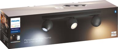 Philips Hue Buckram spotlys 3x5W (sort)