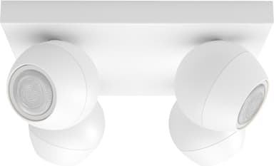 Philips Hue Buckram spotlys 4x5W (hvit)