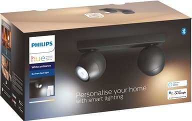 Philips Hue Buckram spotlys 2x5W (sort)