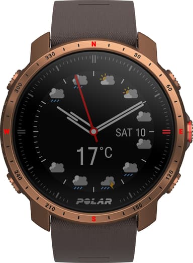Polar Grit X Pro multisportsklokke M/L (copper/brun)