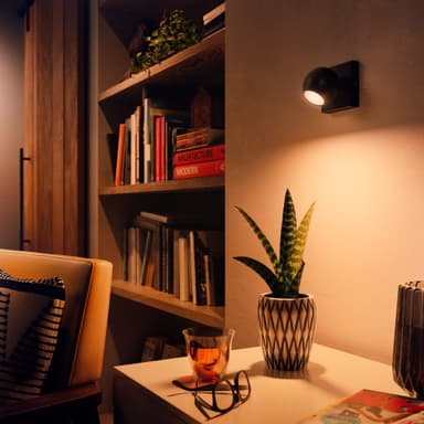 Philips Hue Buckram spotlys-forlenging 5W (sort)