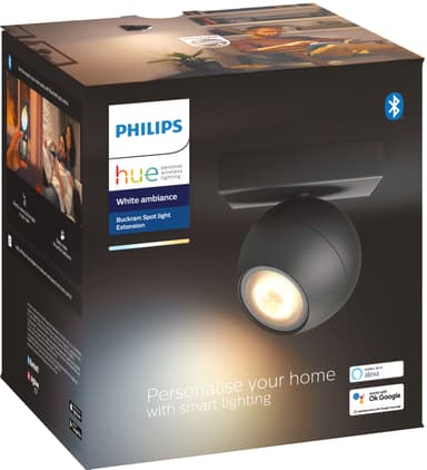 Philips Hue Buckram spotlys-forlenging 5W (sort)