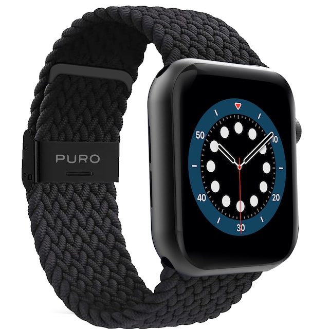 Puro Apple Watch 42-45mm  Loop klokkereim (sort)