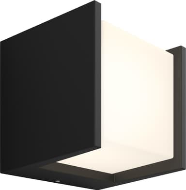Philips Hue Fuzo W utendørs vegglampe SQ (sort)