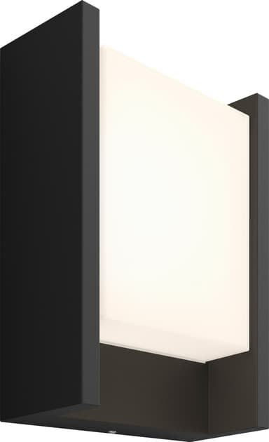 Philips Hue Fuzo W utendørs vegglampe RECT (sort)