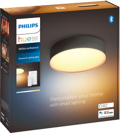 Philips Hue Enrave S taklampe (sort)