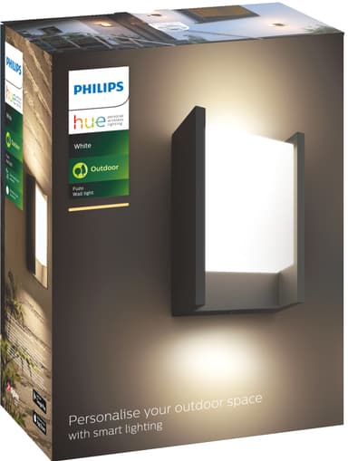 Philips Hue Fuzo W utendørs vegglampe RECT (sort)
