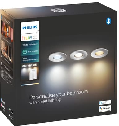Philips Hue Adore innfelt spotlys 3x5W (krom)