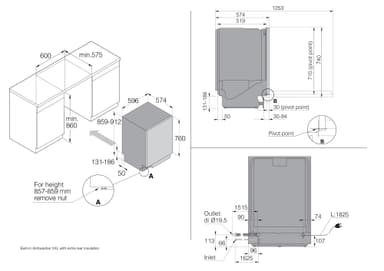 Asko oppvaskmaskin DFI8457MXXL helintegrert