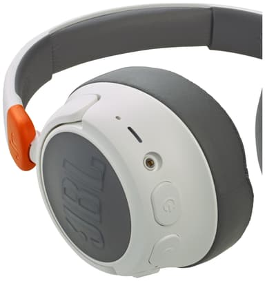 JBL Jr460NC trådløse on-ear hodetelefoner (hvit)