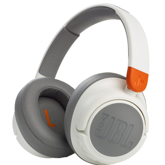 JBL Jr460NC trådløse on-ear hodetelefoner (hvit)