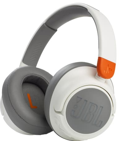 JBL Jr460NC trådløse on-ear hodetelefoner (hvit)