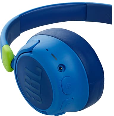 JBL Jr460NC trådløse on-ear hodetelefoner (blå)