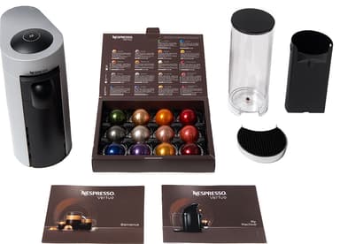 NESPRESSO® Vertuo Plus Deluxe kaffemaskin fra Delonghi, Sølv