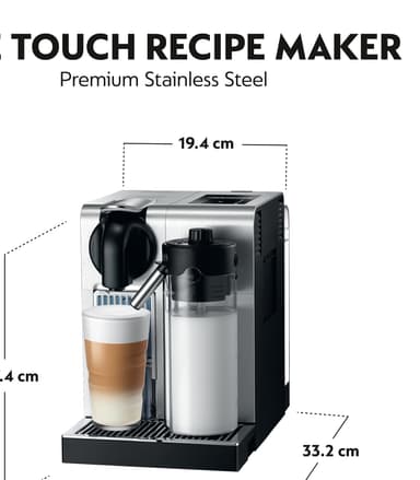 NESPRESSO® Lattissima Pro kaffemaskin fra Delonghi, Stål