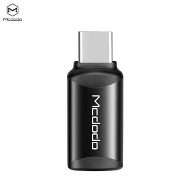 McDodo Adapter OT-7700 Lightning til USB C Svart lading og synkronisering