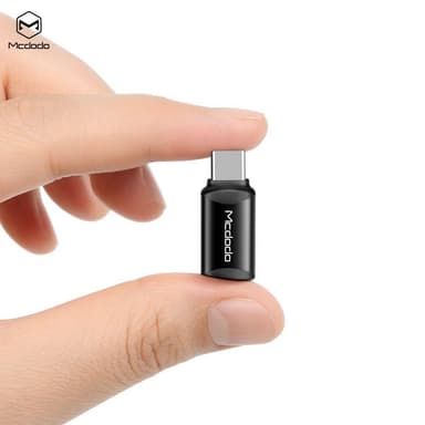 McDodo Adapter OT-7700 Lightning til USB C Svart lading og synkronisering