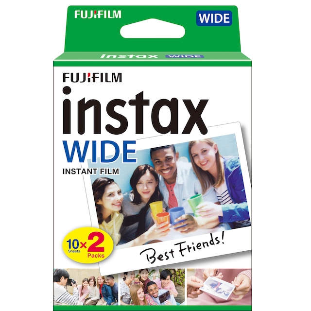 Fujifilm Instax Wide fotoark (20-pakning)
