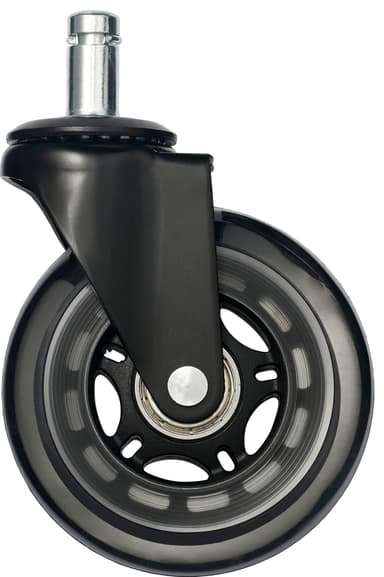Essentials 75 mm Rollerblade hjul - 5-pakning (Transparent sort)