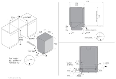 Asko oppvaskmaskin DBI8457MXXLW