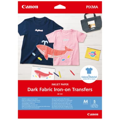 Canon DF-101 påstrykbart A4-overføringspapir for mørke tekstiler (5 ark)