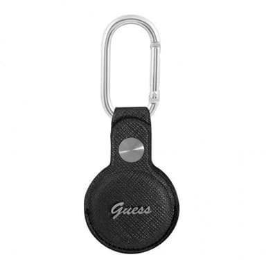 Guess AirTag Holder Saffiano Svart