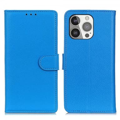 Nordic Covers iPhone 13 Pro Etui Litchi Blå