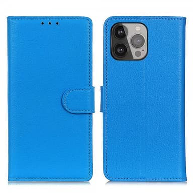 Nordic Covers iPhone 13 Pro Max Etui Litchi Blå