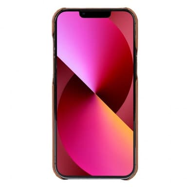 Krusell iPhone 13 Deksel Leather Cover Cognac