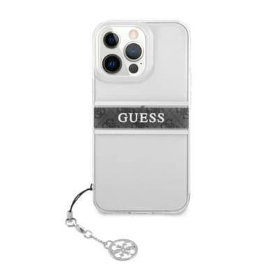 Guess iPhone 13 Pro Deksel Stripe Charm Grå