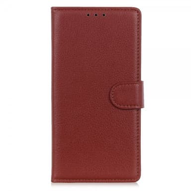 Nordic Covers iPhone 13 Pro Etui Litchi Brun