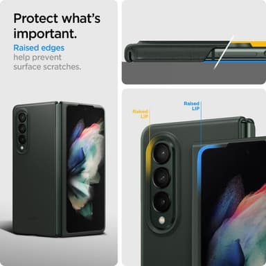 Spigen Samsung Galaxy Z Fold3 Deksel Enzo Classic Green