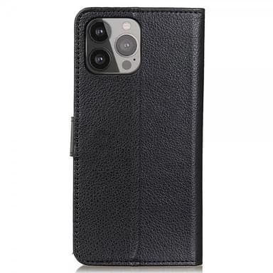 Nordic Covers iPhone 13 Pro Max Etui Litchi Raven Black