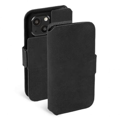 Krusell iPhone 13 Etui Leather PhoneWallet Svart