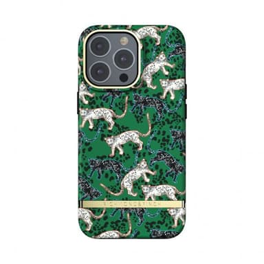 Richmond & Finch iPhone 13 Pro Deksel Green Leopard