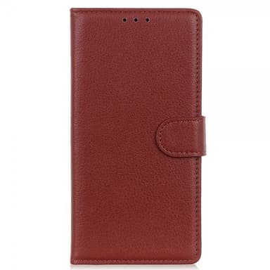 Nordic Covers iPhone 13 Pro Max Etui Litchi Brun