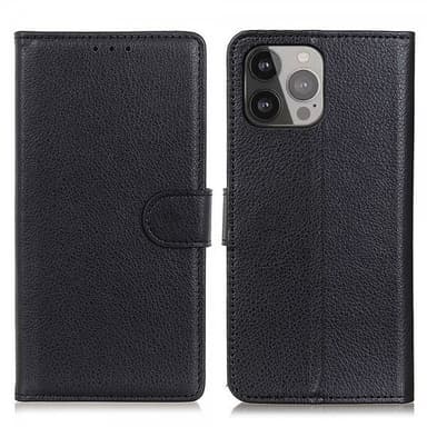 Nordic Covers iPhone 13 Pro Max Etui Litchi Raven Black