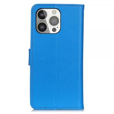 Nordic Covers iPhone 13 Pro Etui Litchi Blå