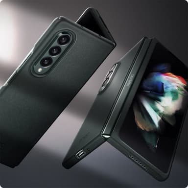 Spigen Samsung Galaxy Z Fold3 Deksel Enzo Classic Green