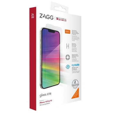 ZAGG InvisibleShield iPhone 13/iPhone 13 Pro/iPhone 14 Skjermbeskytter Glass XTR