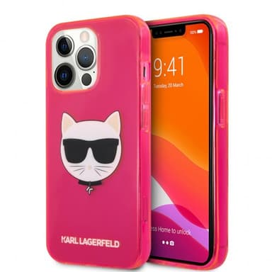 Karl Lagerfeld iPhone 13 Pro Deksel Fluo Rosa