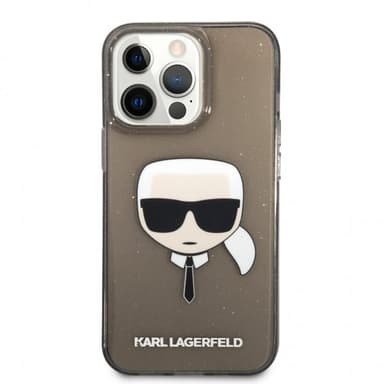 Karl Lagerfeld iPhone 13 Pro Deksel Full Glitter Svart