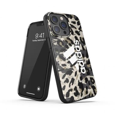 Adidas iPhone 13 Pro Deksel Snap Case Leopard Beige