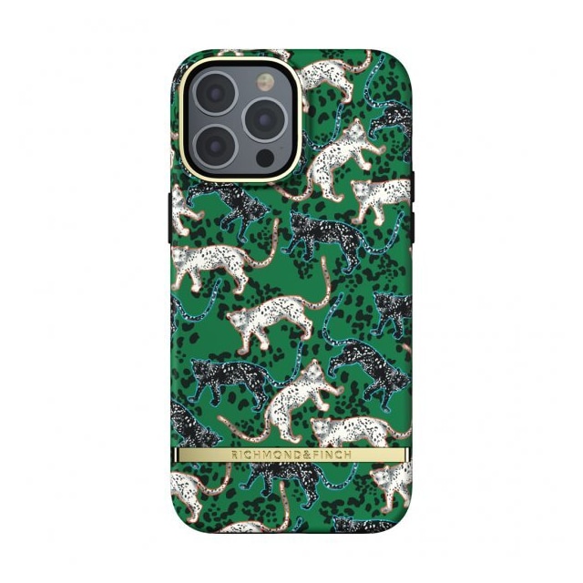 Richmond & Finch iPhone 13 Pro Max Deksel Green Leopard