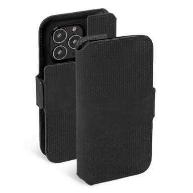 Krusell iPhone 13 Pro Etui Leather PhoneWallet Svart