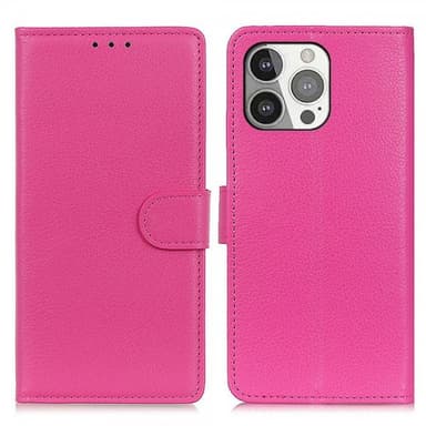 Nordic Covers iPhone 13 Pro Etui Litchi Magenta